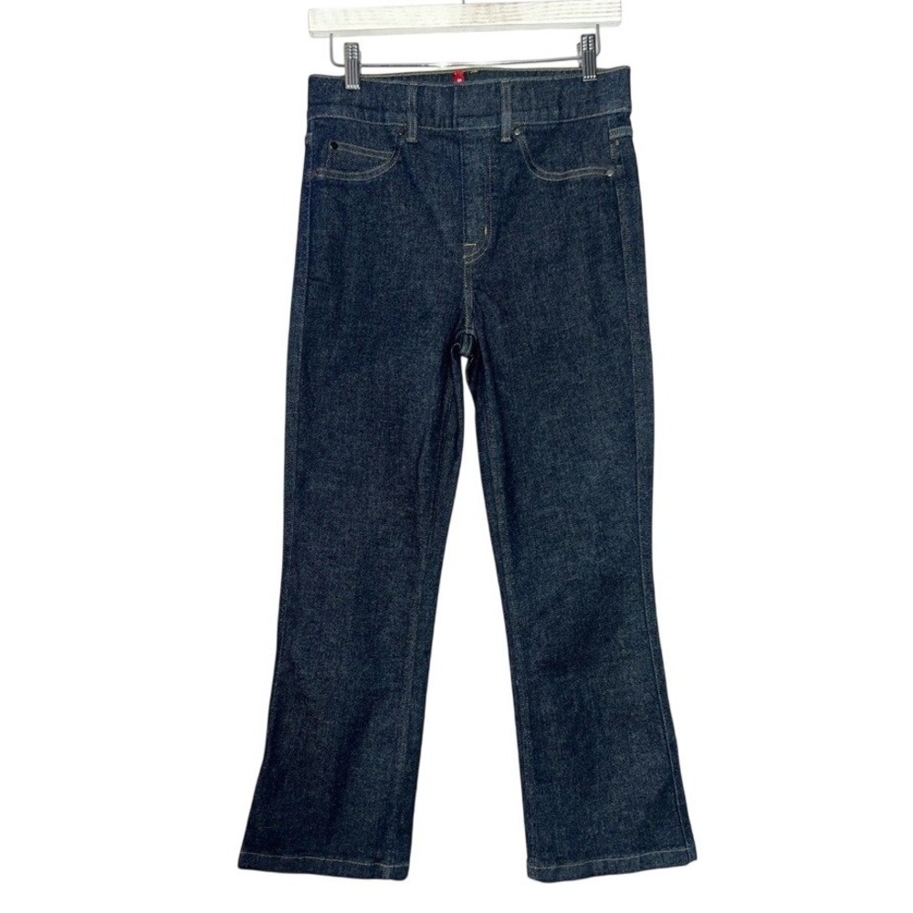 Spanx Straight Leg Woman's Denim Pants Raw Indigo Pull On Sz‎ Medium